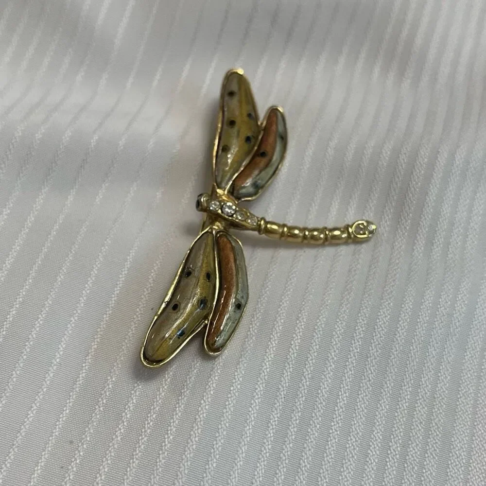 SJ ST. JOHN Dragonfly Brooch